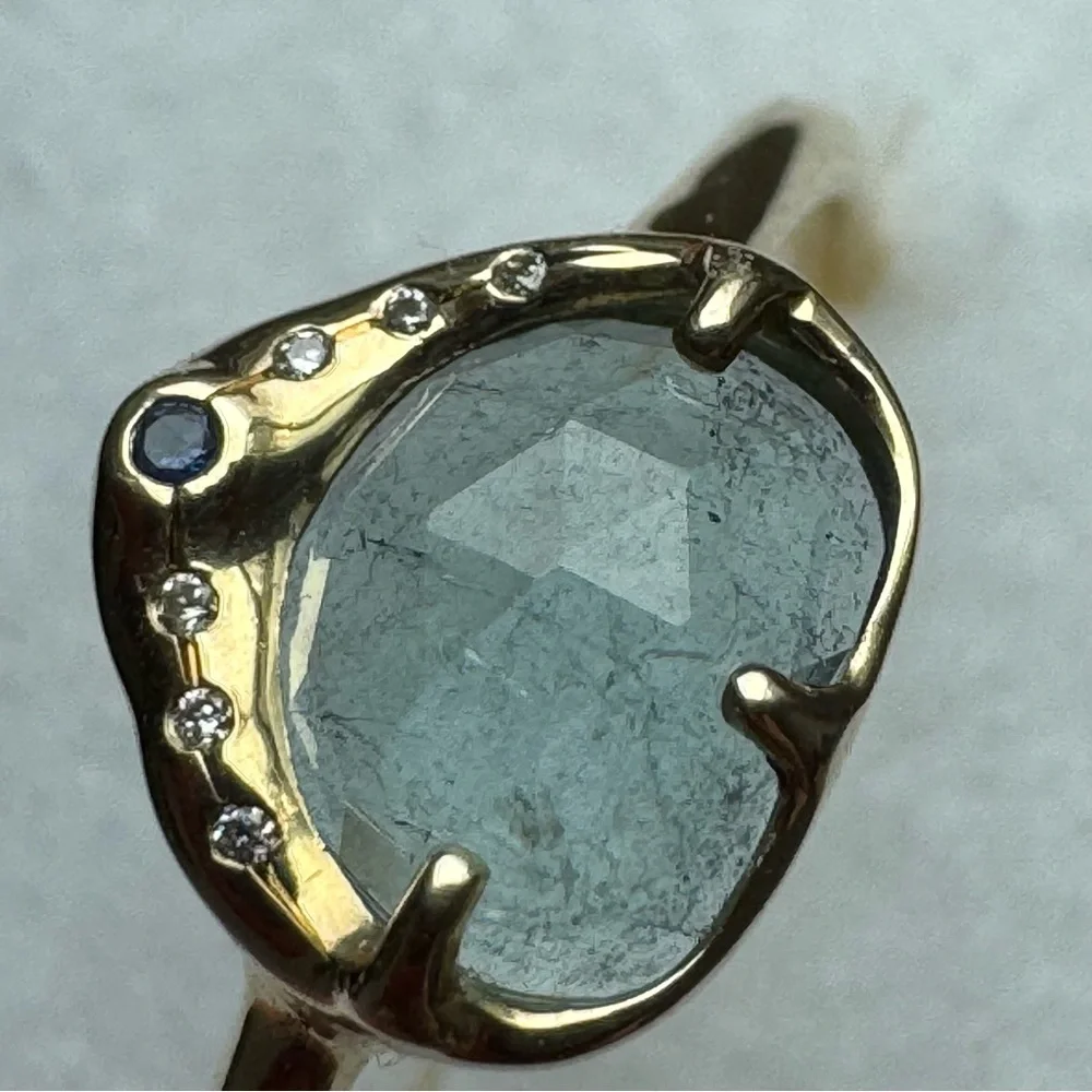 Sirciam 14k yellow gold Sky Shower Tourmaline Ring 8 $1453 - Picture 8 of 15